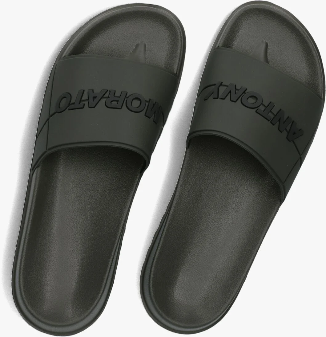 ANTONY MORATO groene antony morato slippers mmff00014 malik in soft