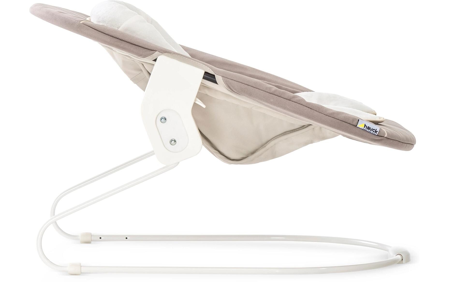 Hochstuhlaufsatz Alpha Bouncer 2in1 Stretch Beige2 in 1 Babywippe und Neugeborenenaufsatz für Hauck Holzhochstühle