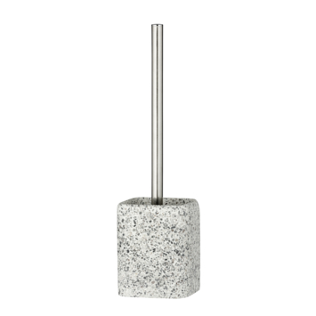 Wenko Terrazzo toiletborstelhouder polyresin wit/beige/grijs