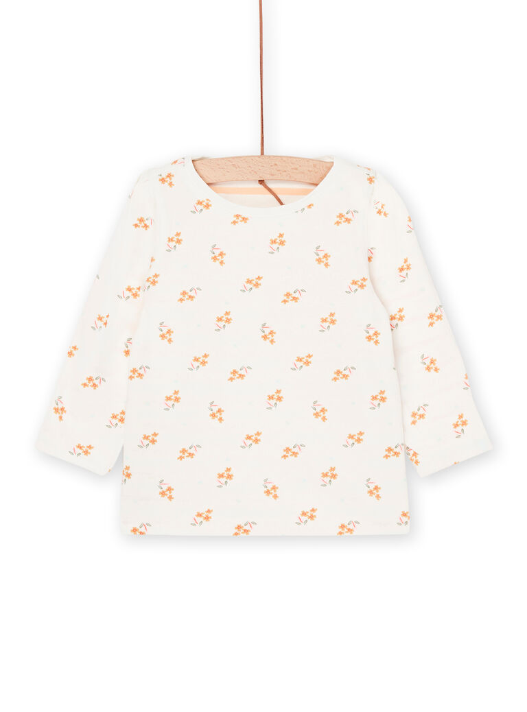 T-shirt blanc et orange réversible