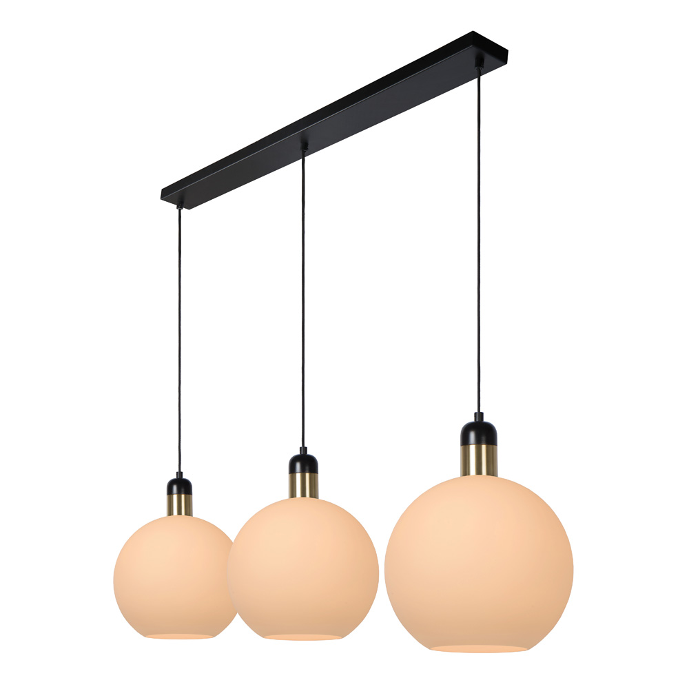Lucide Julius hanglamp 105cm 3x E27 wit