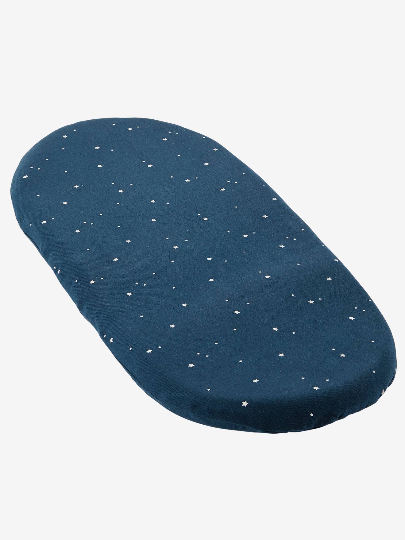 Capa para alcofa estampada em azul escuro