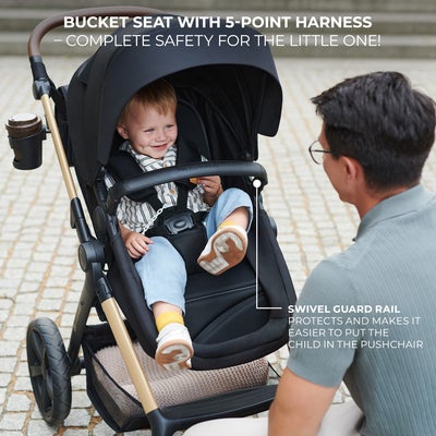 Kinderkraft MOOV 2 4-in-1 Air Duovogn, Moonlight Grey