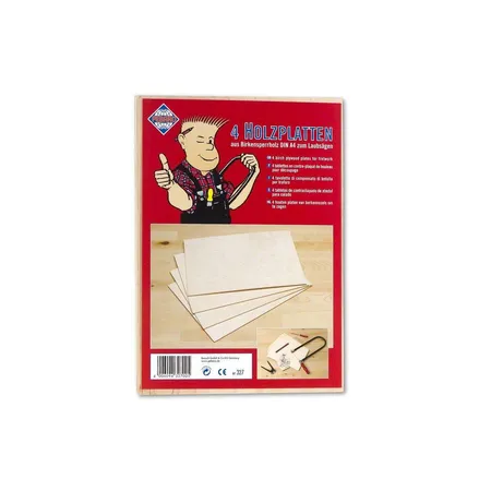 Pebaro Laubsäge Birkensperrholzplatten, 4 St. Din A4