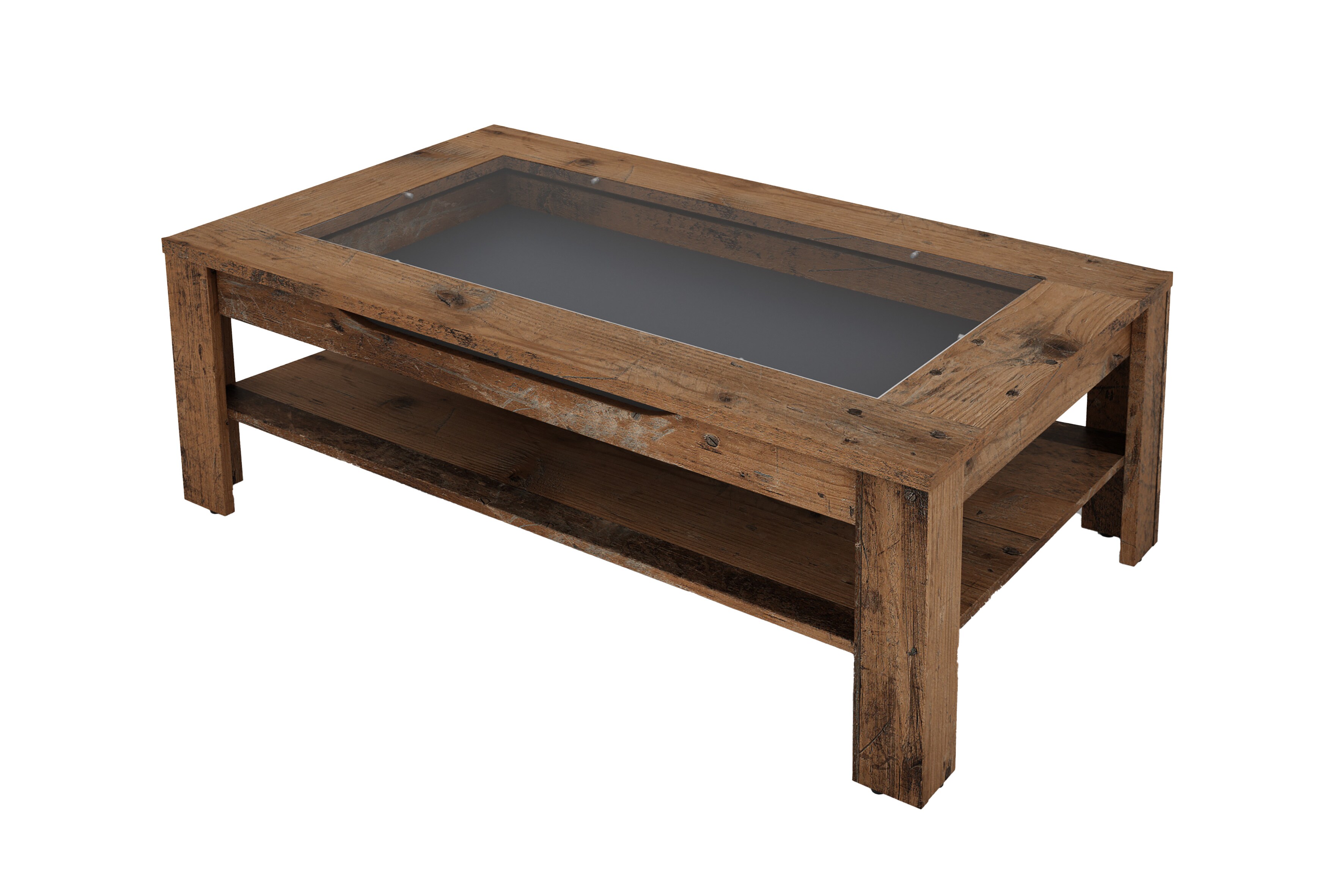byLIVING Couchtisch RALPH, Breite 110 cm, Old Wood (Altholz-Optik)/anthrazit