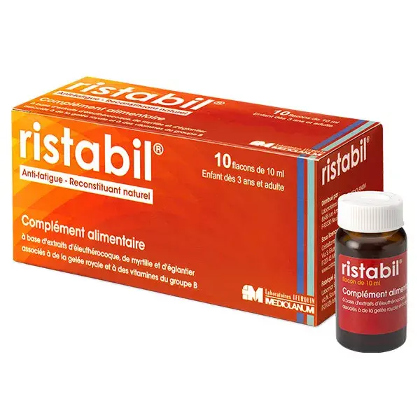 Ristabil Antifadiga, 10 frascos de 10ml