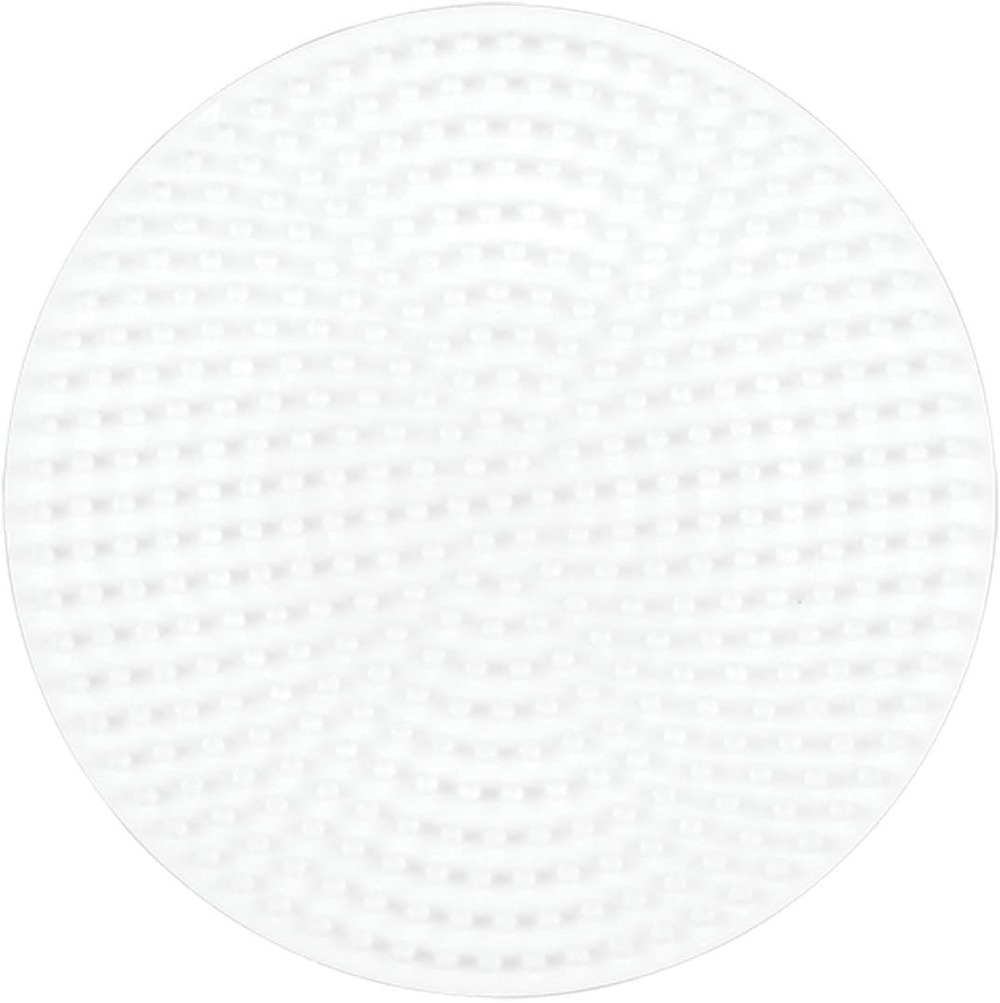Plaque petite ronde perles plastique midi