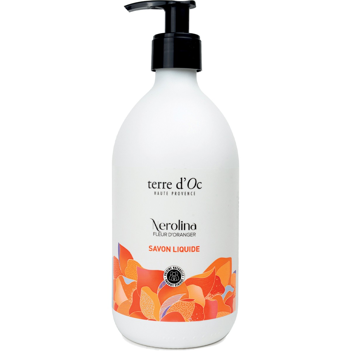 Savon liquide bio - Nerolina - Fleur d'oranger - 495 ml