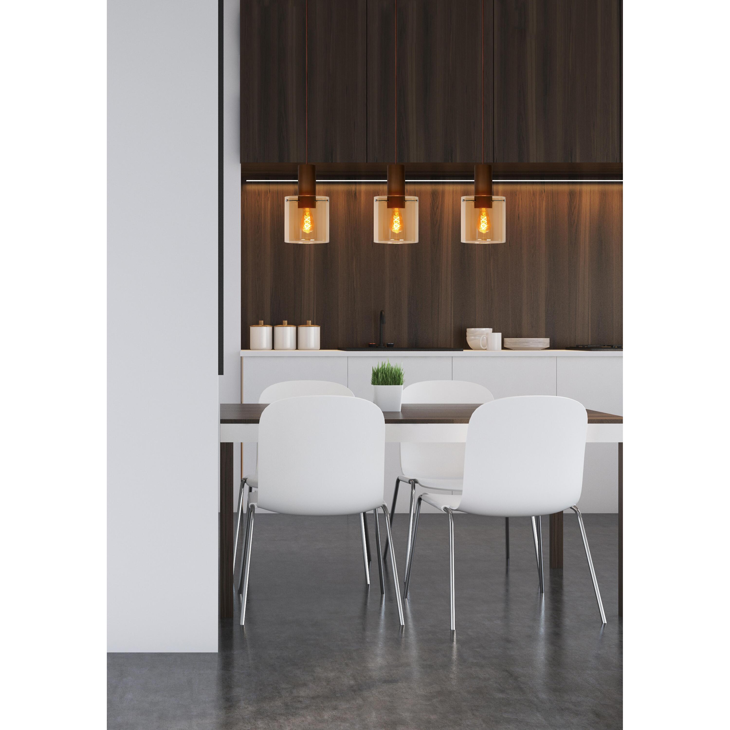 Toledo 3 cluster hanglamp Ã20 lineair amber