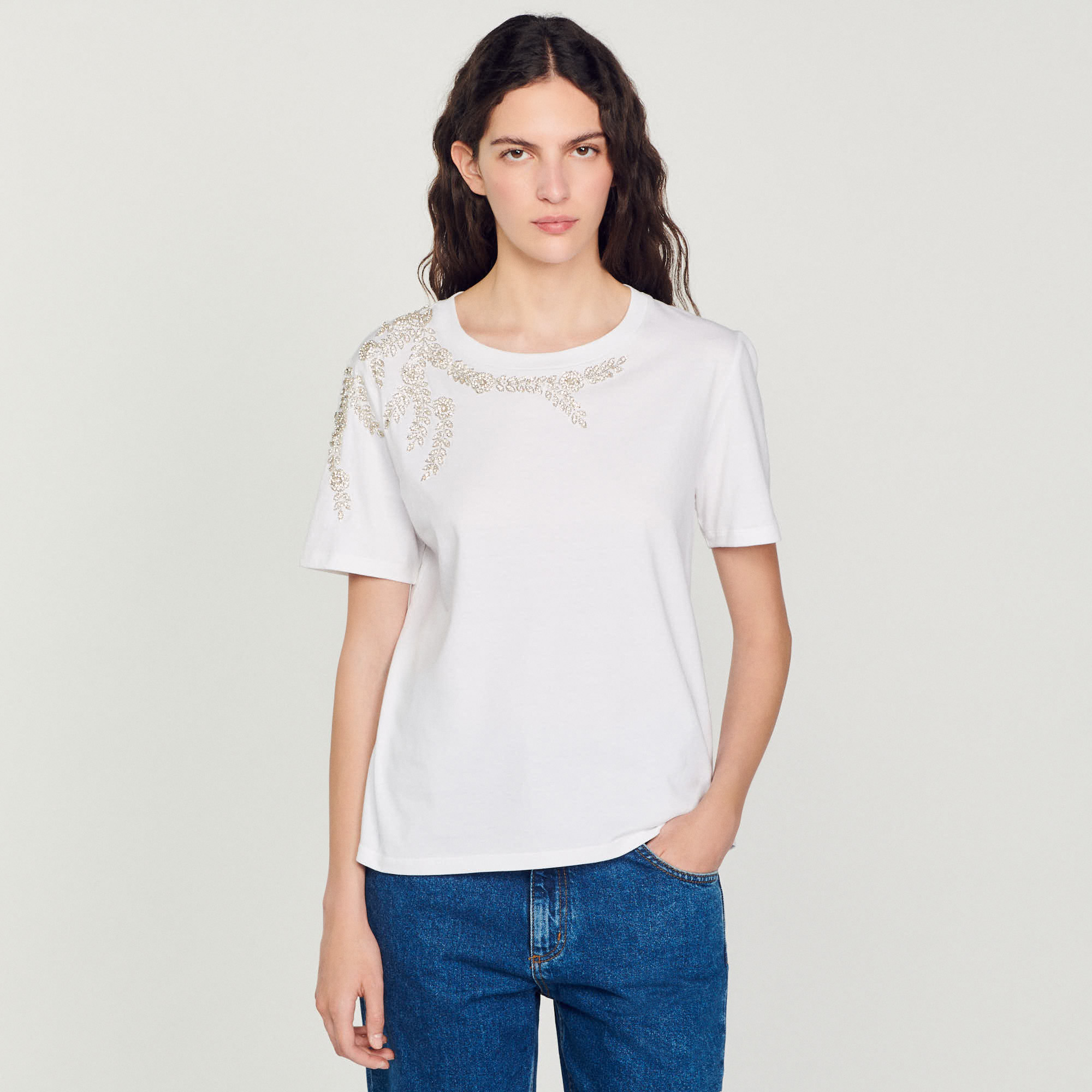 T-shirt orne de strass
