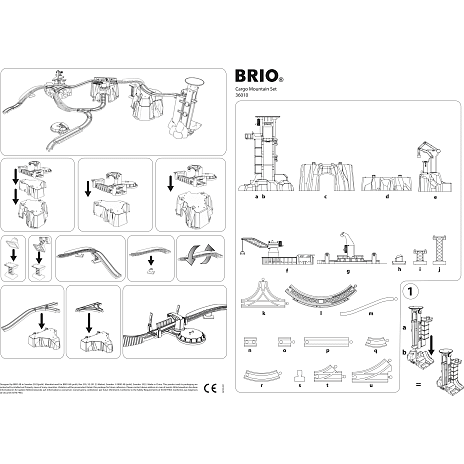 Brio 36010 togbane Cargo Mountain-sæt