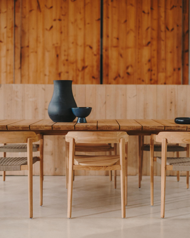 Kave Home Icaro tuintafel 280x112 teak