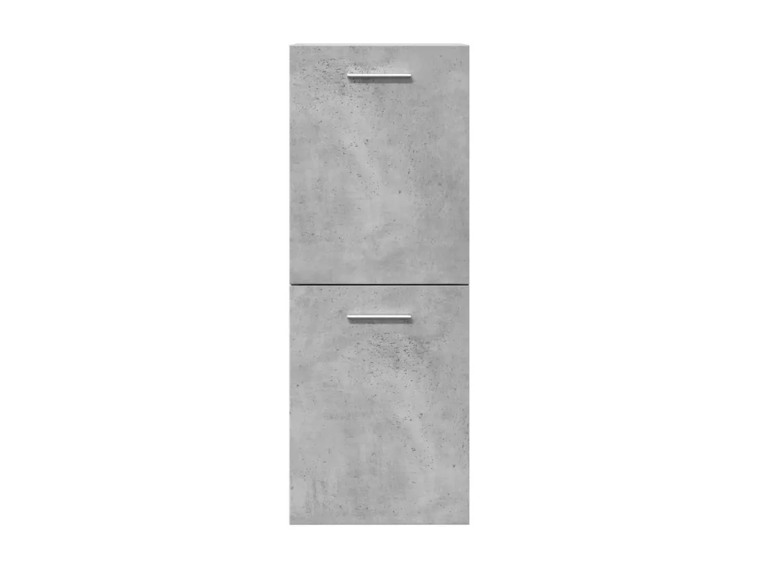 Armoire de salle de bain suspendue gris béton bois d'ingénierie
