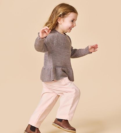 Copenhagen Colors Bluse - Strick - Wolle - Natural Melange