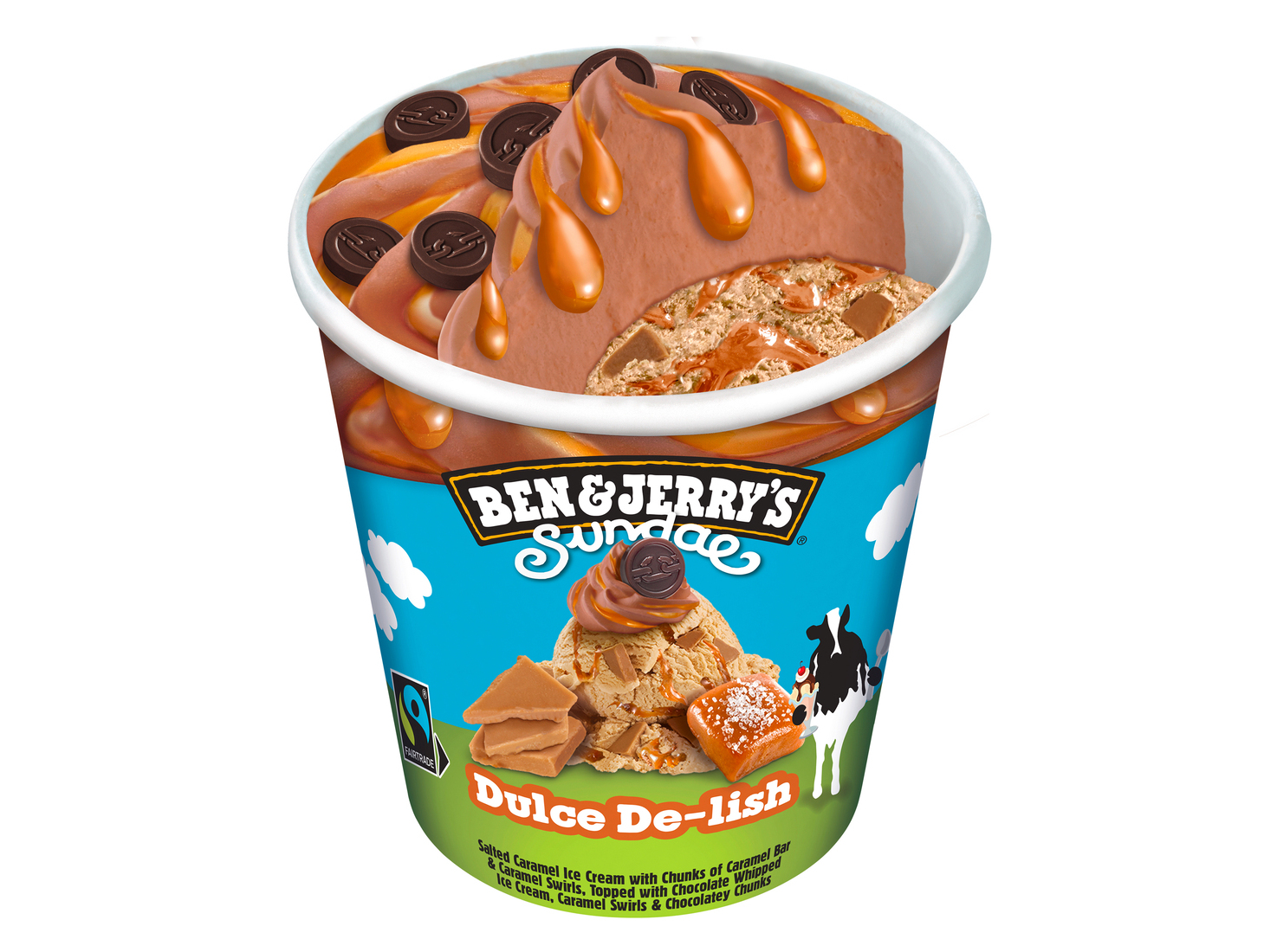 GELADO BEN & JERRY'S DULCE DE-LISH SUNDAE 427ML