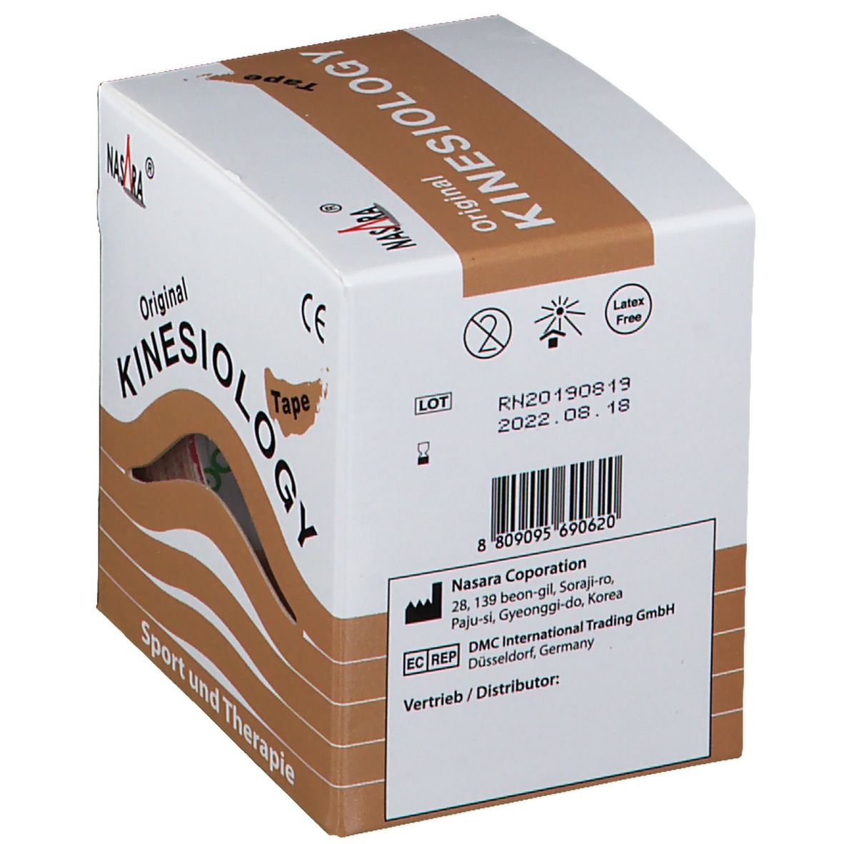 NASARA® Kinesiology-Tape classic 5 cm x 5 m Rolle Beige