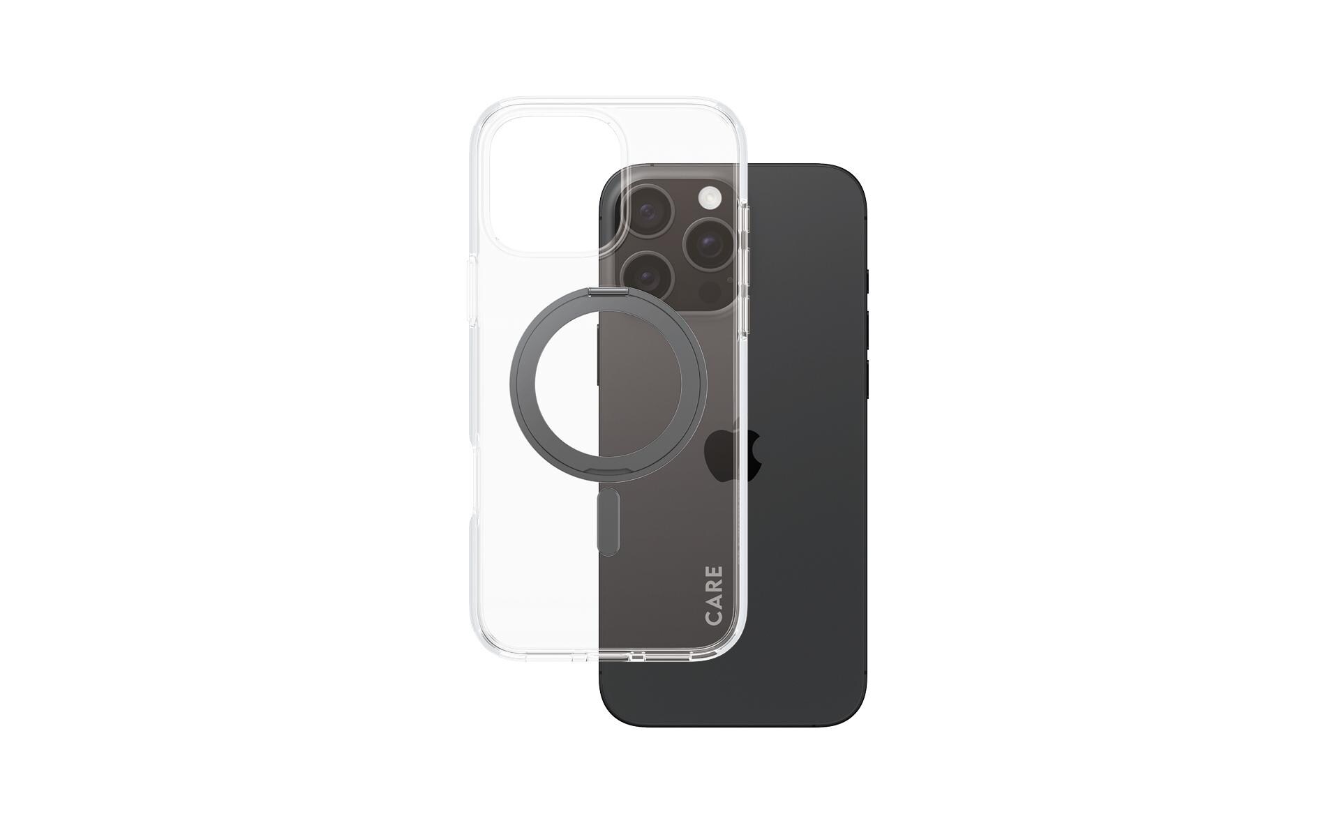 Back Cover Feature Kickstand iPhone 16 Pro Max SchwarzSchutzhülle für das Apple iPhone 16 Pro Max