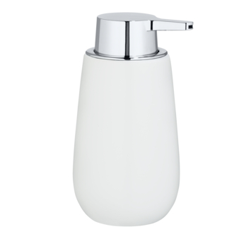 Wenko keramische zeepdispenser Badi wit