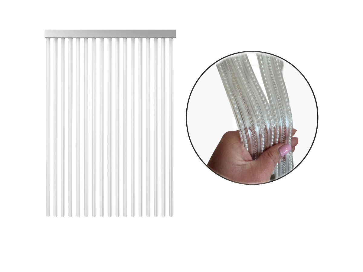HEM 90 x 220 cm PVC deurgordijn - White