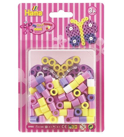 Hama Maxi Perles?t - 100 stk. - Sommerfugl