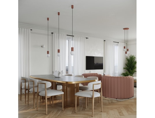 SOLLUX LIGHTING - Lampe à poser halo moka