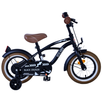 De Volare Black Cruiser kinderfiets 12 inch
