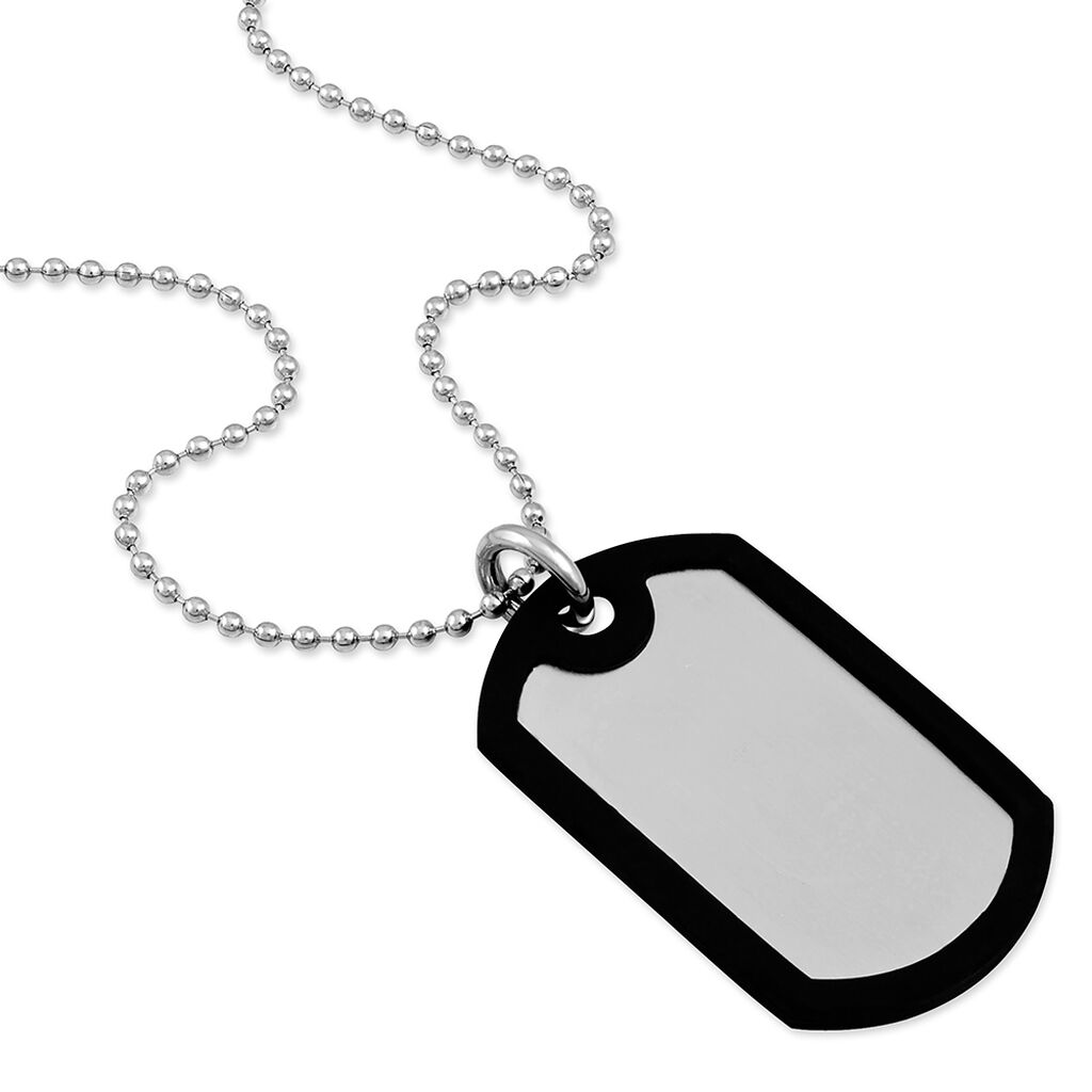 Collier Natanael Acier Blanc
