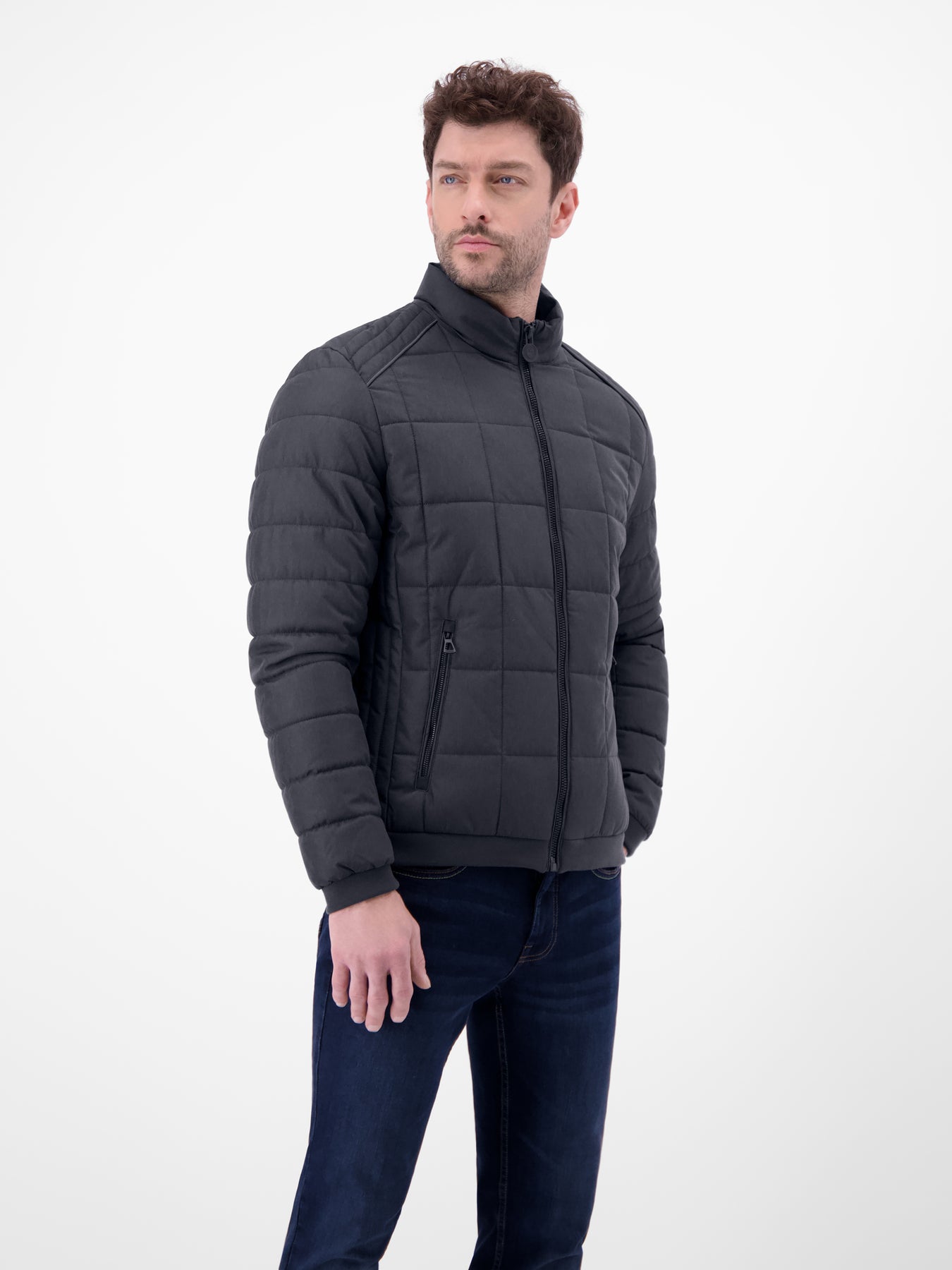 Steppjacke in Woll-Optik