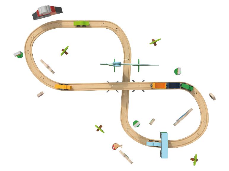 Houten treinset