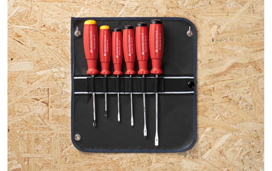Schraubenzieher-Set SwissGrip PB 8560 6-teiligRolltasche
