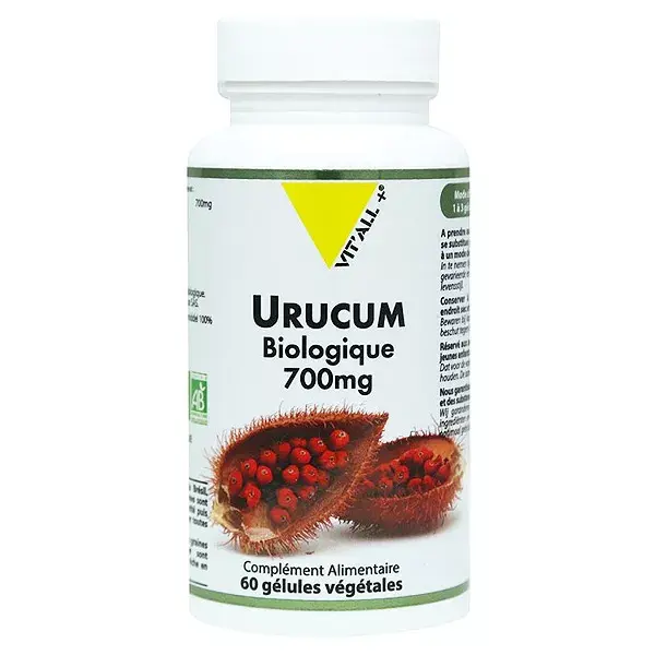Vit'all+ Urucum 700mg Orgânico 60 Cápsulas Vegetais