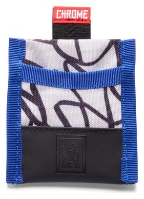 Portefeuille Chrome Cheapskate Card Wallet Blanc / Bleu