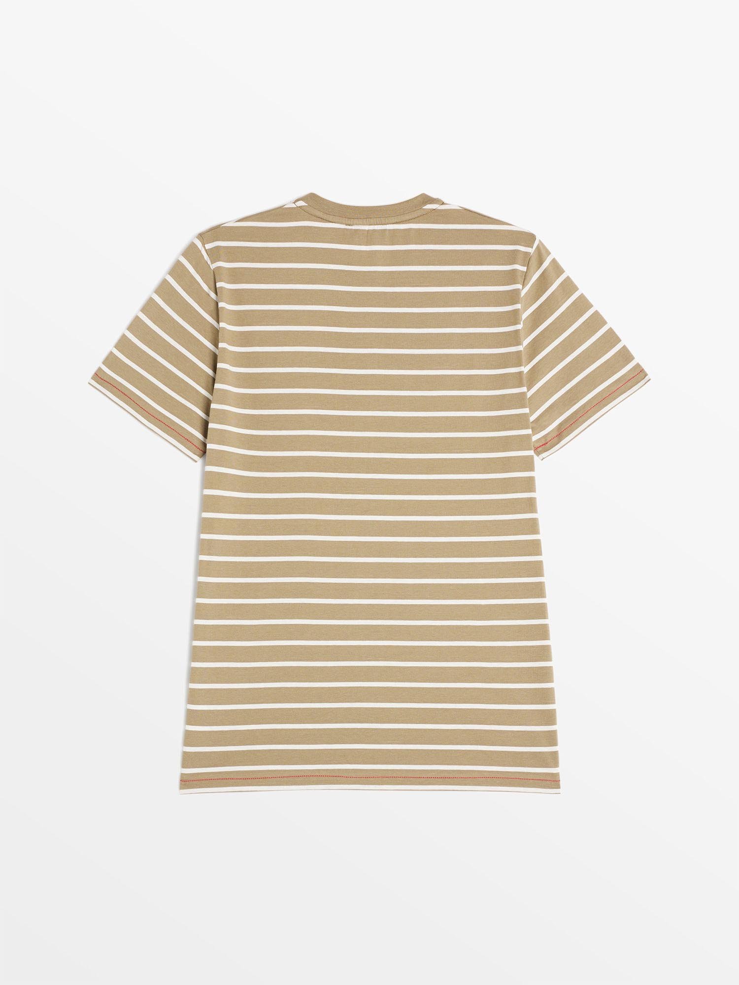 Tee Shirt Marinière Fabriqué en France Kaki