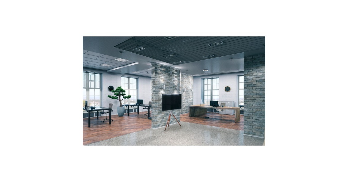 One for allWM 7471 Tripod Universal TV Stand houder  (Grijs/houtkleur)