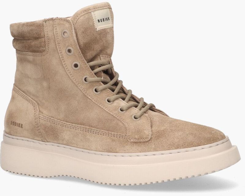 NUBIKK - Jonah Dune - Veterboots - Taupe - Suède - Leer
