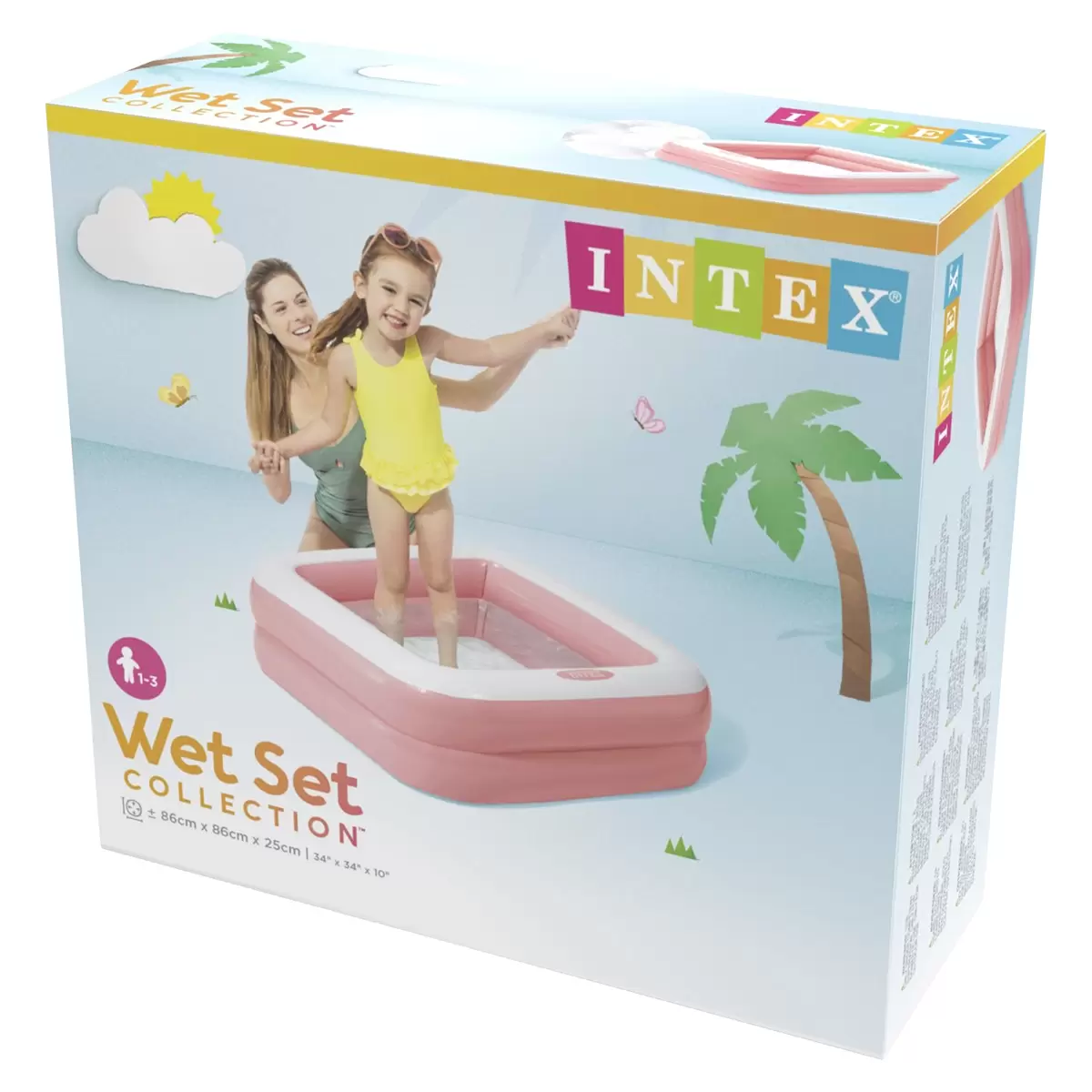 Pool Intex blau,pink