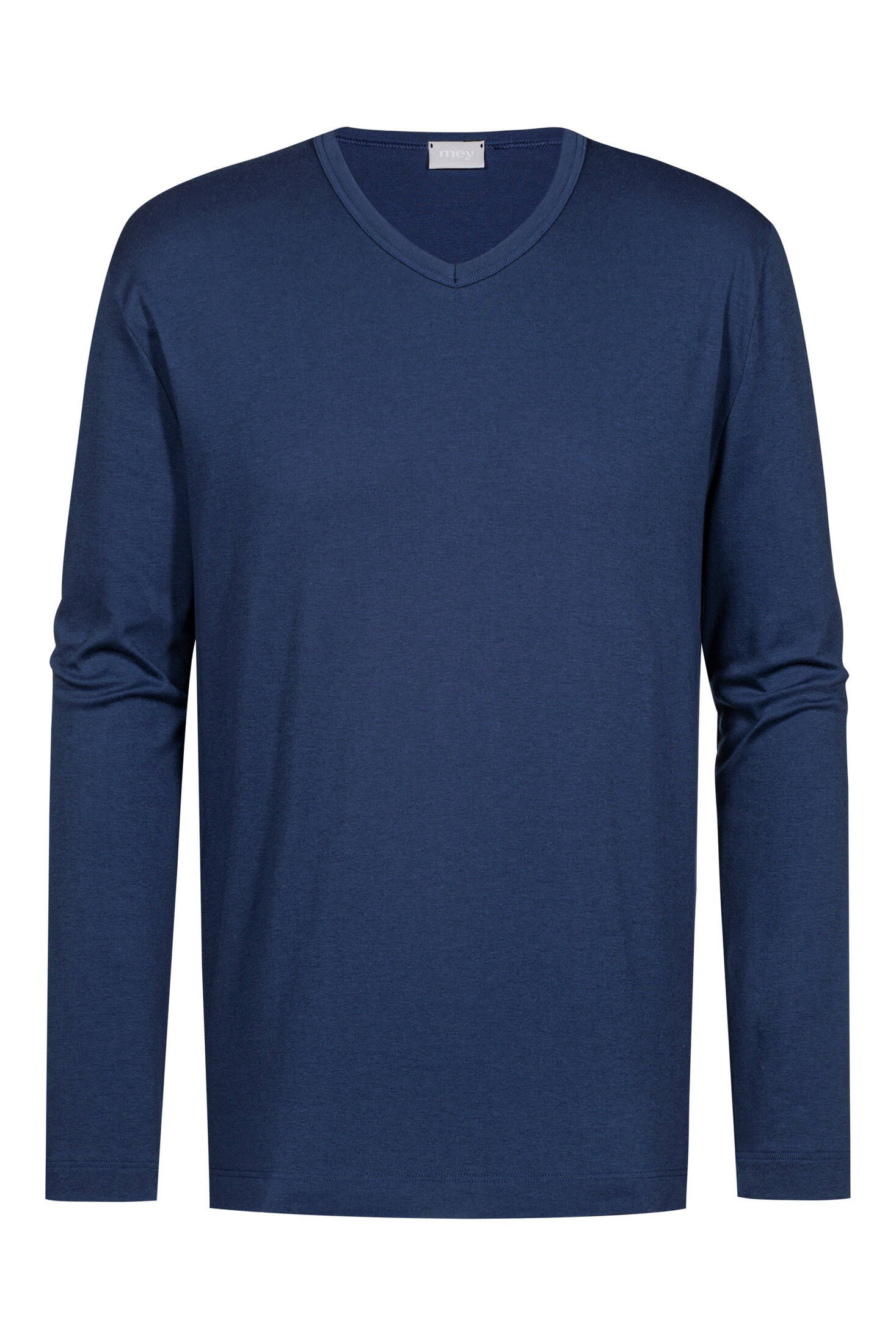 mey| Herren Langarm-T-Shirt Serie Solid Night