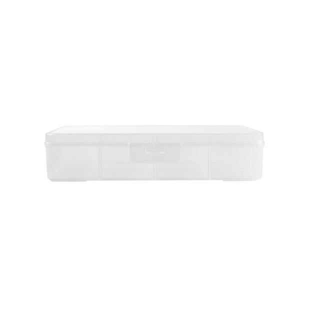 Q-line opbergdoos 8 vaks transparant