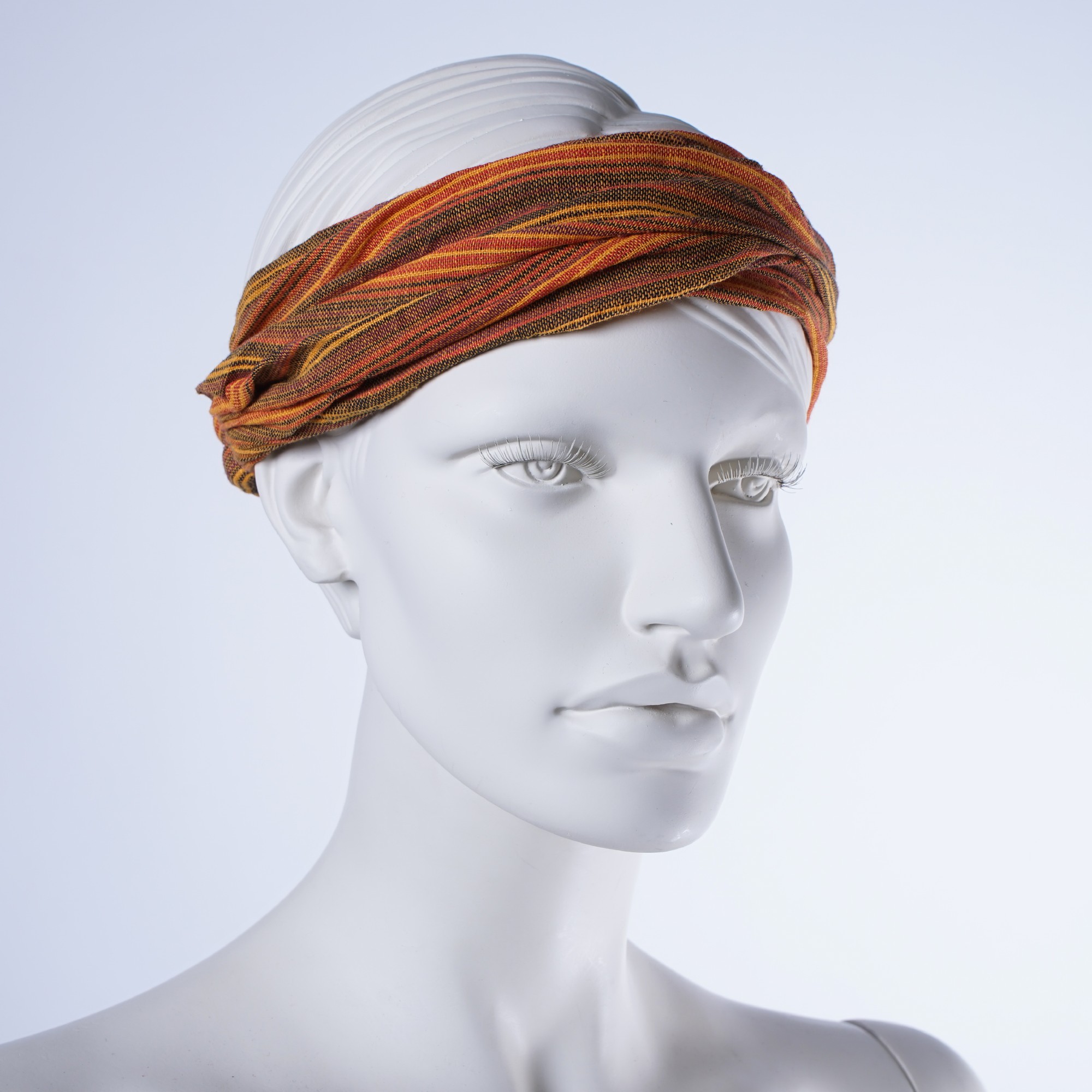 Haarband 'Los Angeles', aus 100% Baumwolle, orange/braun günstig bestellen