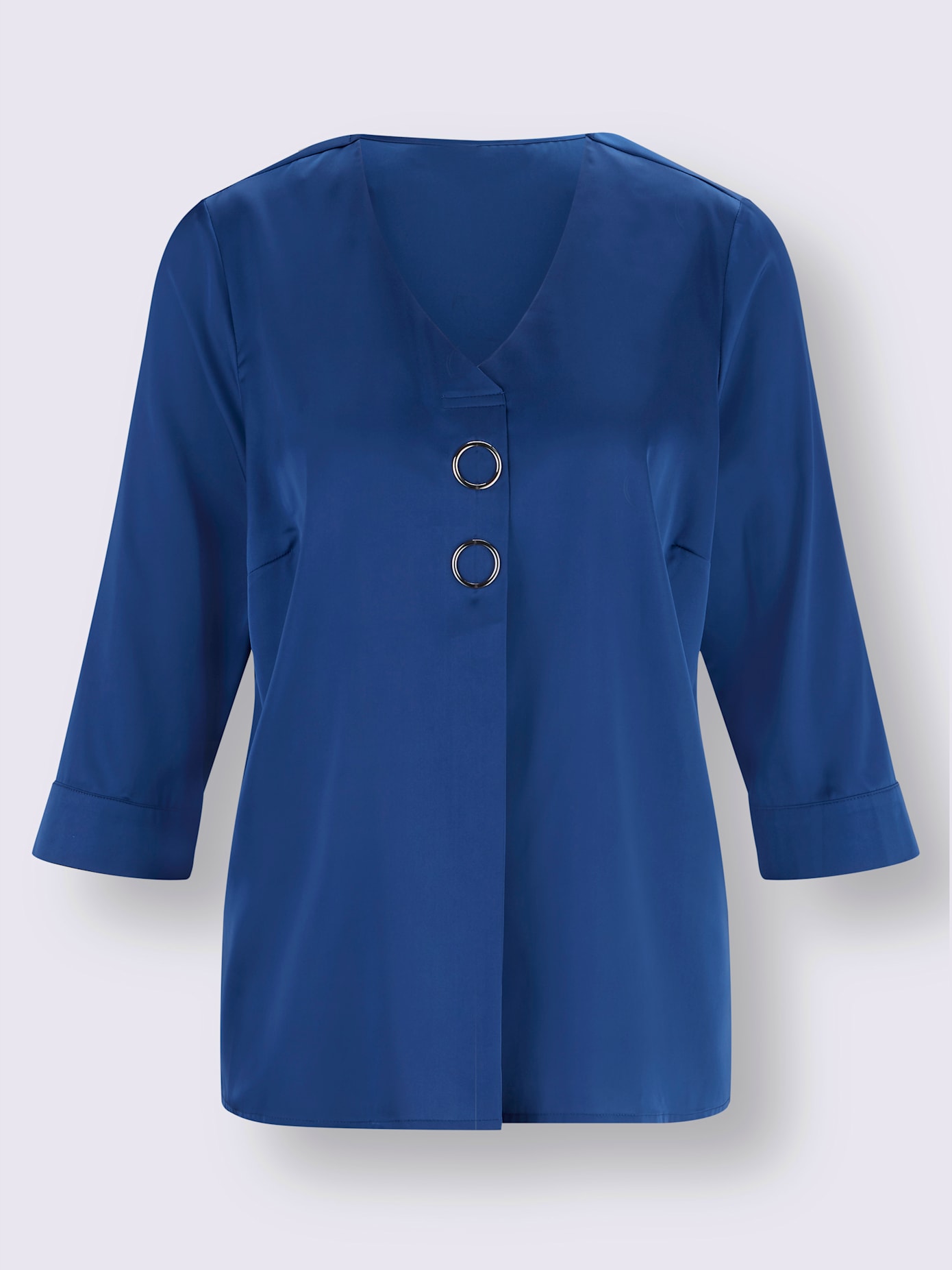 Chemisier en satin détails fantaisie décontractés