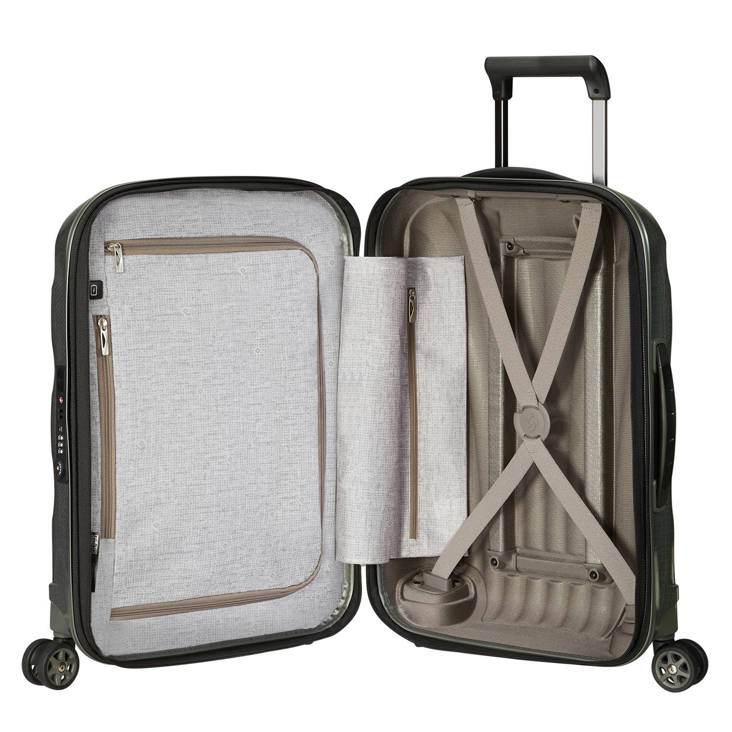 Samsonite C-Lite Spinner 55 Exp metallic green