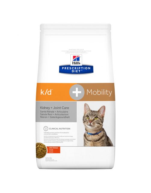 Hill's Prescription Diet K\/D + Mobility - Kidney + Joint Care Zak Kip - Kattenvoer