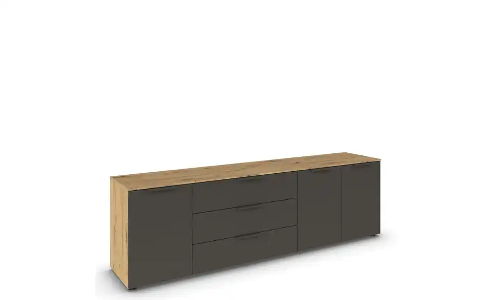 Sideboard Graphit, Eiche Artisan (Nachbildung) Front: Dekor, Oberboden: Dekor Graphit, Eiche Artisan (Nachbildung) Graphit