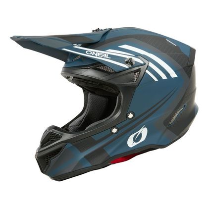 Casque cross O'Neal 5SRS POLYACRILYTE - SPIKE 2025 - Blanc / Bleu