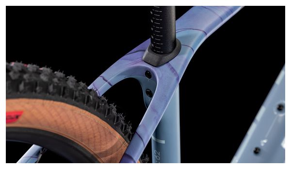 VTT Semi-Rigide Cube Reaction C:62 Race Shimano Deore XT 12V 29'' Bleu Pigeon Art 2025