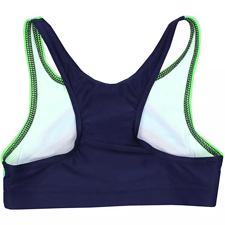 Aquarti Mädchen Sport Bikini Racerback Bustier & Bikinislip grünblau