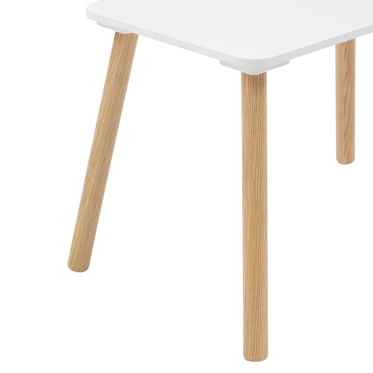 SET TABLE RECTANGLE ET 2 CHAISES ENFANT ALEX