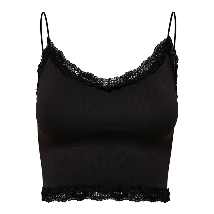 Only Vicky Lace Seamless Cropped Top Dames