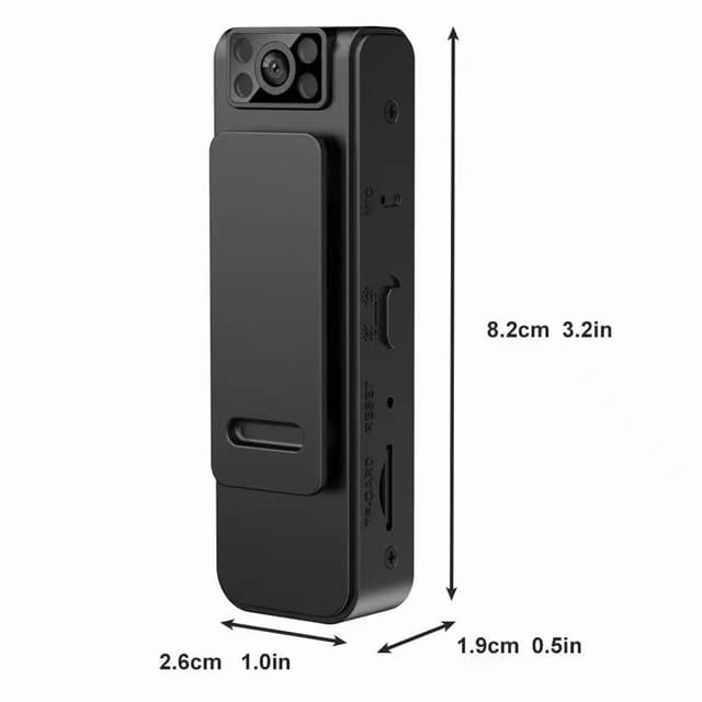 L8+ WiFi HD 1080P Mini-kamera tilbage Clip Bodycam stemme- og lydoptager