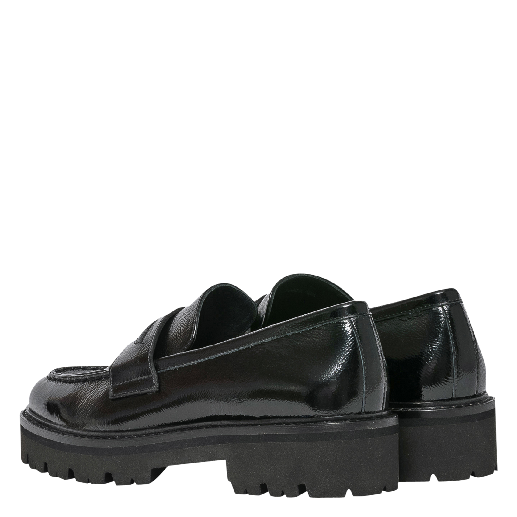 ANDREAS - Mocassins crantés en cuir| Noir